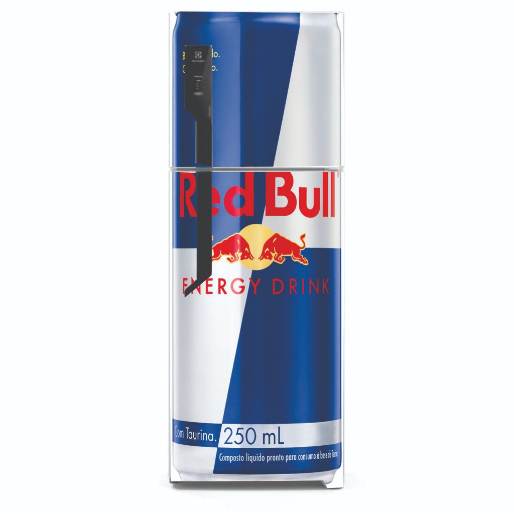 Adesivo Red Bull  Para Geladeira Decorativo Bar Lanchonete Tabacaria