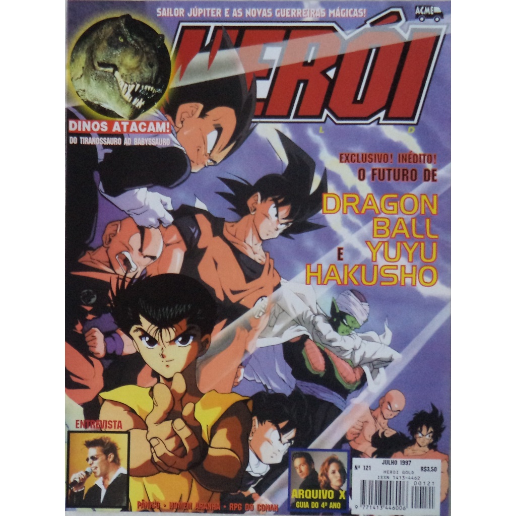 Revista Herói Gold N° 121 Capa Dragon Ball e Yuyu Hakusho