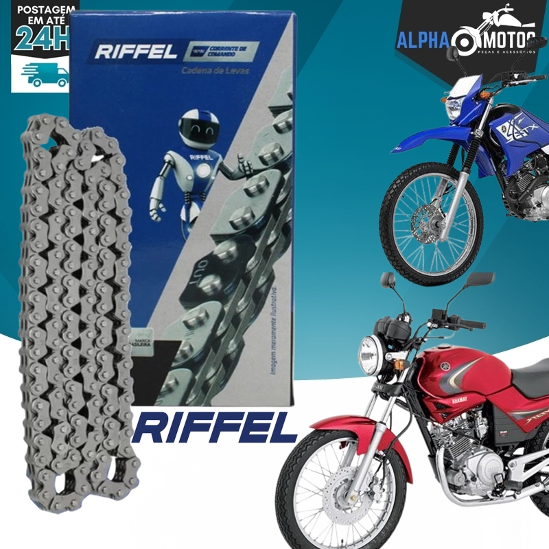 Corrente Comando RIFFEL Ybr 125 Factor 125 Xtz 125 Crypton 115 Elite 125 Neo 125 115 Lead 110