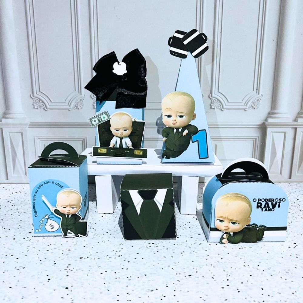 KIT DE FESTA PERSONALIZADO PODEROSO CHEFINHO | ANIVERSÁRIO | LEMBRACINHA DE FESTA | CAIXA PERSONALIZADA CHEFINHO