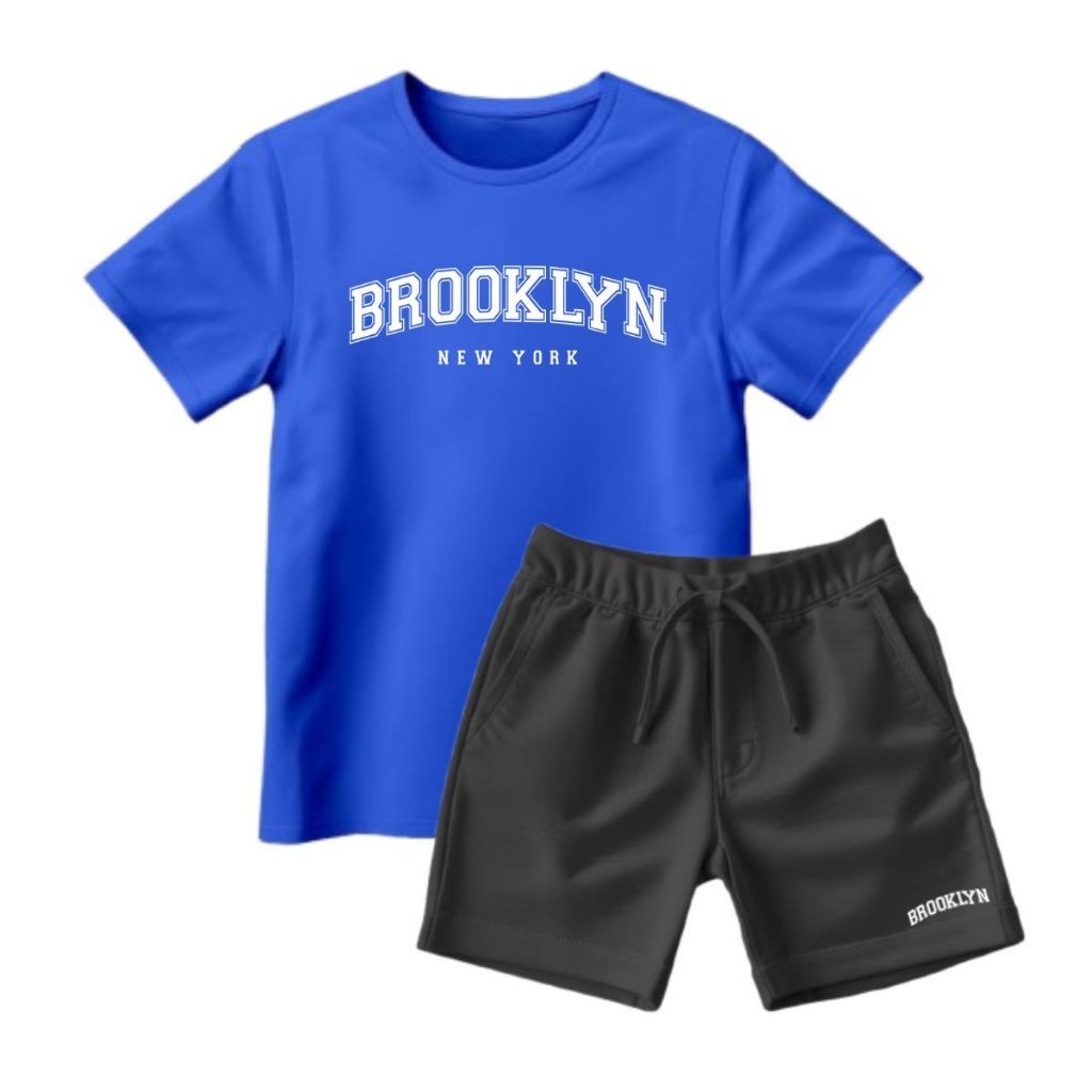 Conjunto Infantil Masculino Menino Estampado Camiseta + Short Moletinho Verão Promoção