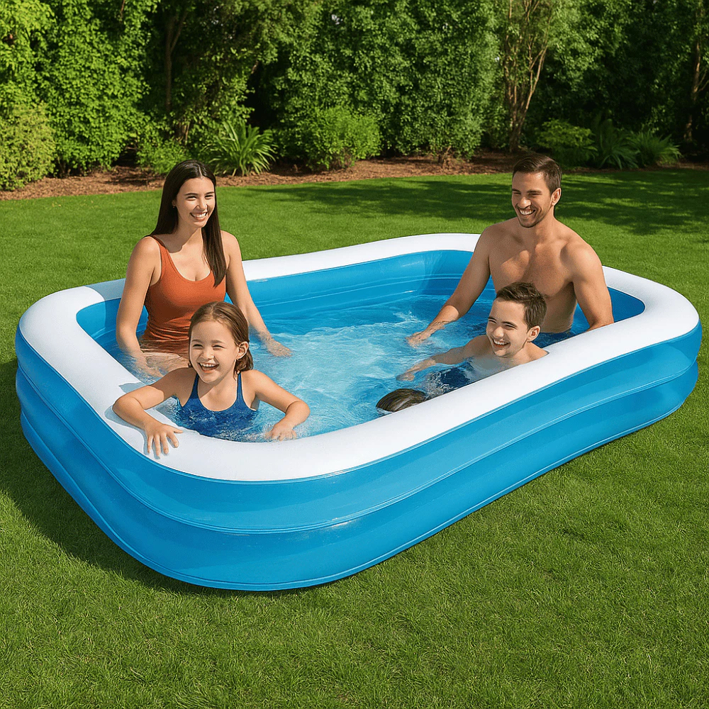 Piscina Inflável Infantil Banho Lazer Verão Jardim Brinquedo Presente Bomba Sitio Calor