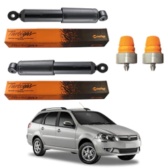PAR AMORTECEDOR TRASEIRO PALIO WEEKEND 2001 A 2016 ORIGINAL COFAP + KITS