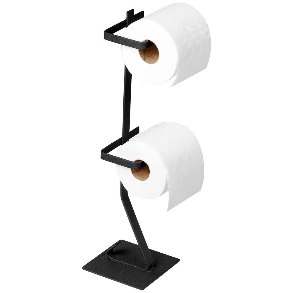Suporte Porta Papel Higiênico Chão Metal Banheiro Ferragem Decoração Promoção Casa