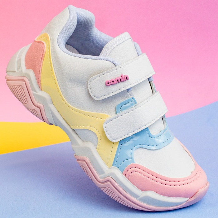 Tênis Infantil Feminino Volta As Aulas Menina Confortável Promoção Original Camin - Baby & Kids Fashion