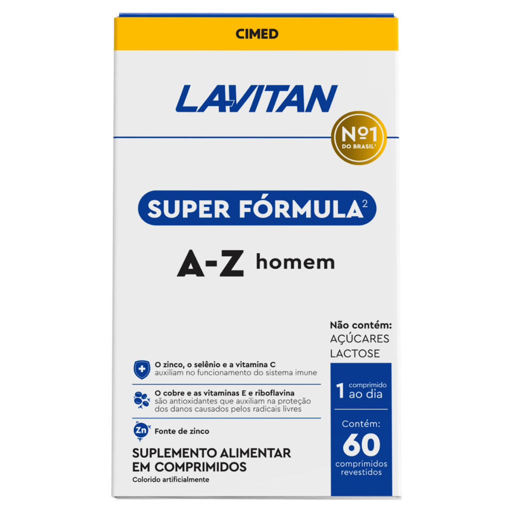 Lavitan A-z homem super fórmula (5g Homem) - 60 Comprimidos - Cimed