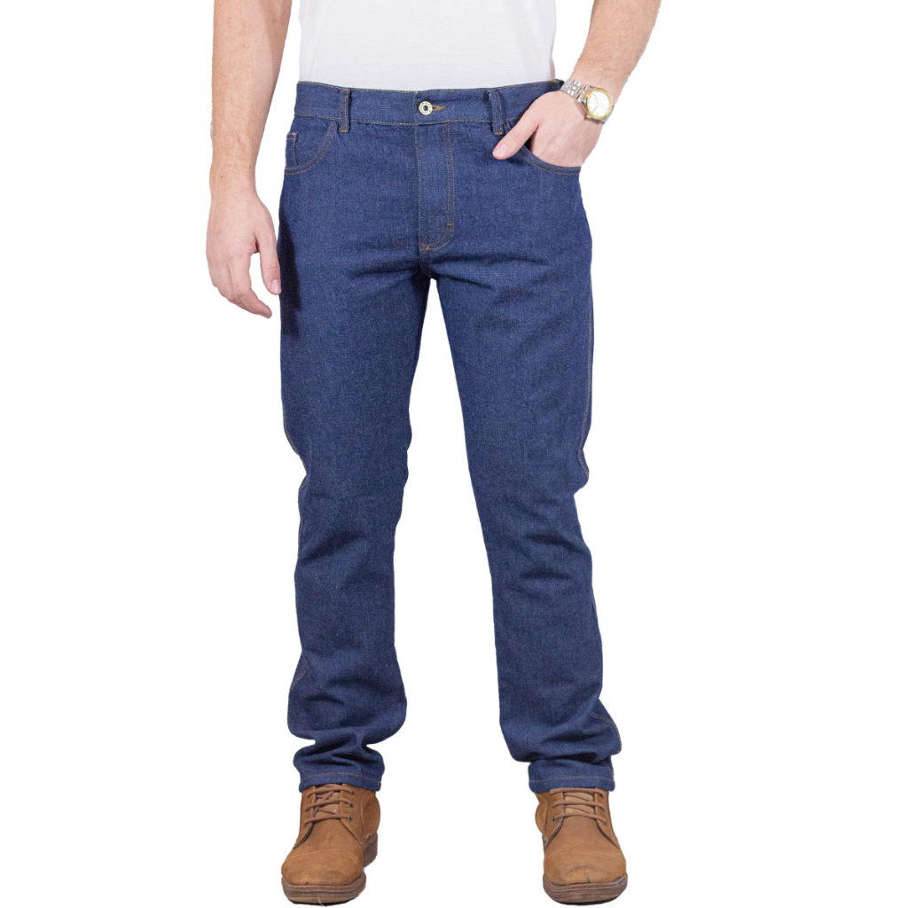Calça Jeans Masculina 100% Algodão Azul de Trabalho Barata Direto da Fabrica