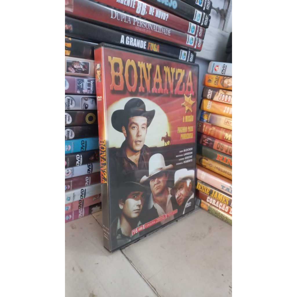DVD Bonanza 2 episódios/ A Missão / Fugindo para Ponderosa - Excelente