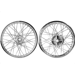 Jogo de Rodas Montada Alinhada Raio 4mm Titan 150 160 Fan 150 160 Disco - 2 Rodas C/ Aro 1.60 x 18