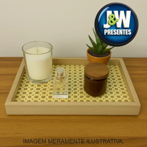 Bandeja Retangular Decorativa Multiuso de Madeira Com fundo Treliça e Vidro em Oferta na Shopee