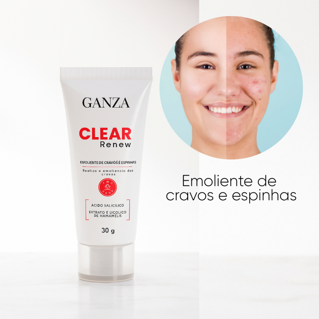 Ganza Clear Renew Emoliente Cravos e Espinhas 30G