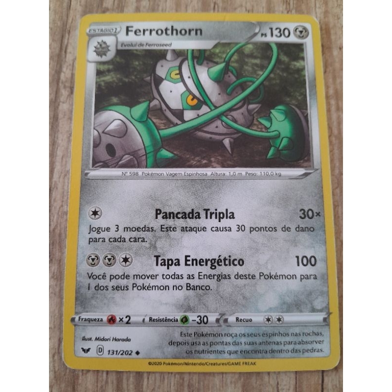 Carta Pokemon Ferrothorn Original HP