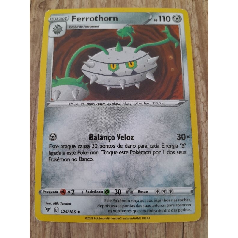 Carta Pokemon Ferrothorn Original HP