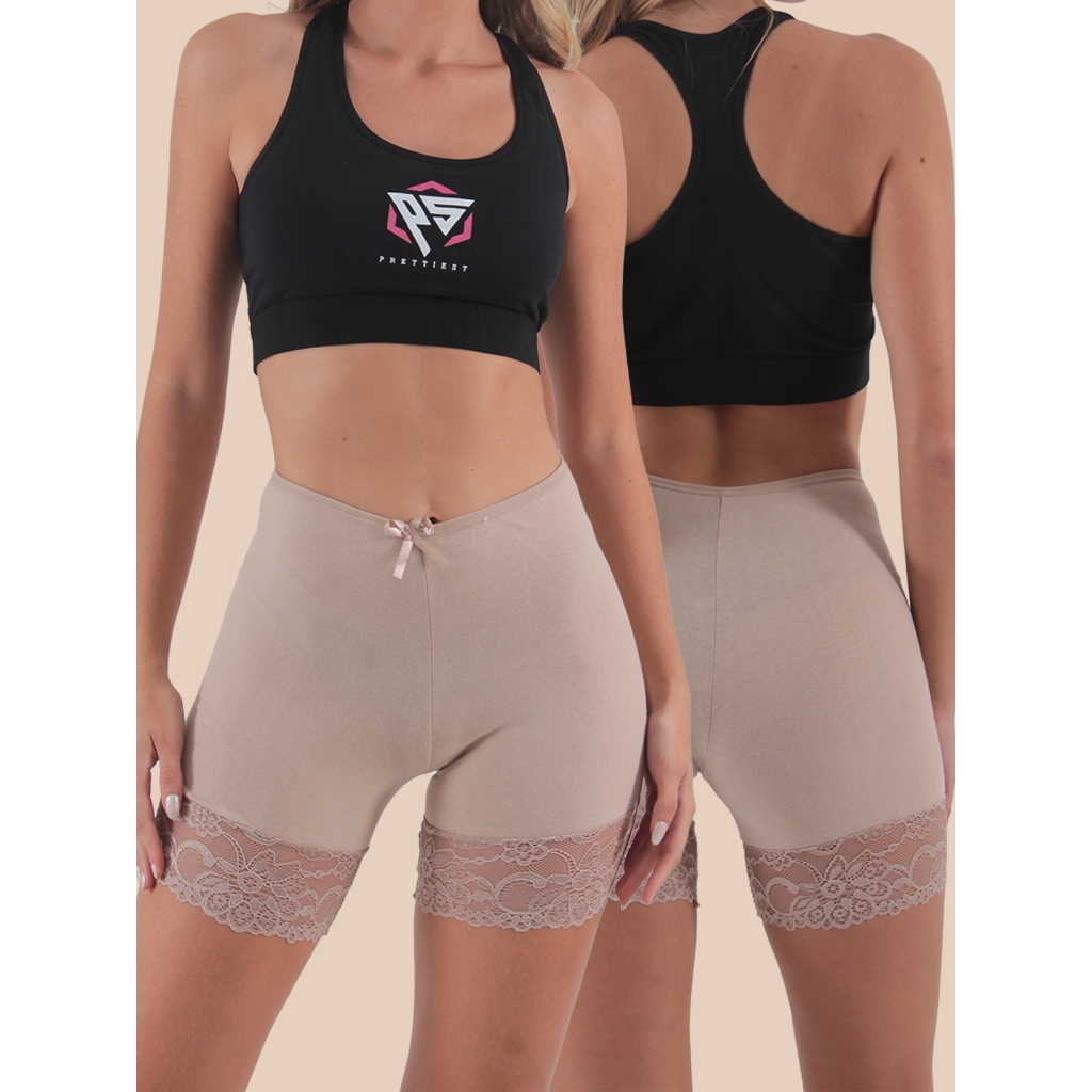 Calça Perna Ánagua Feminina com renda Algodão Lingerie para Vestidos em Oferta na Shopee