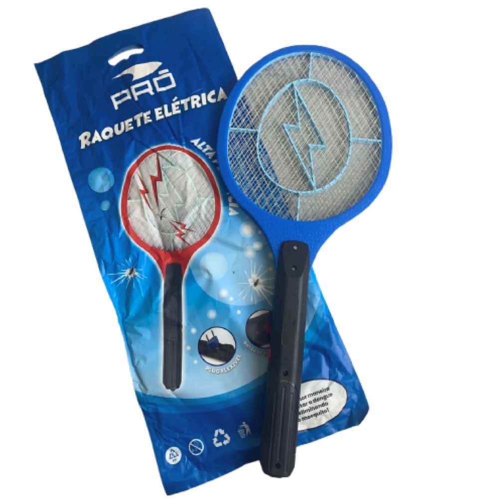 Raquete Elétrica Bivolt 110v~220v Mata Mosquito Recarregável