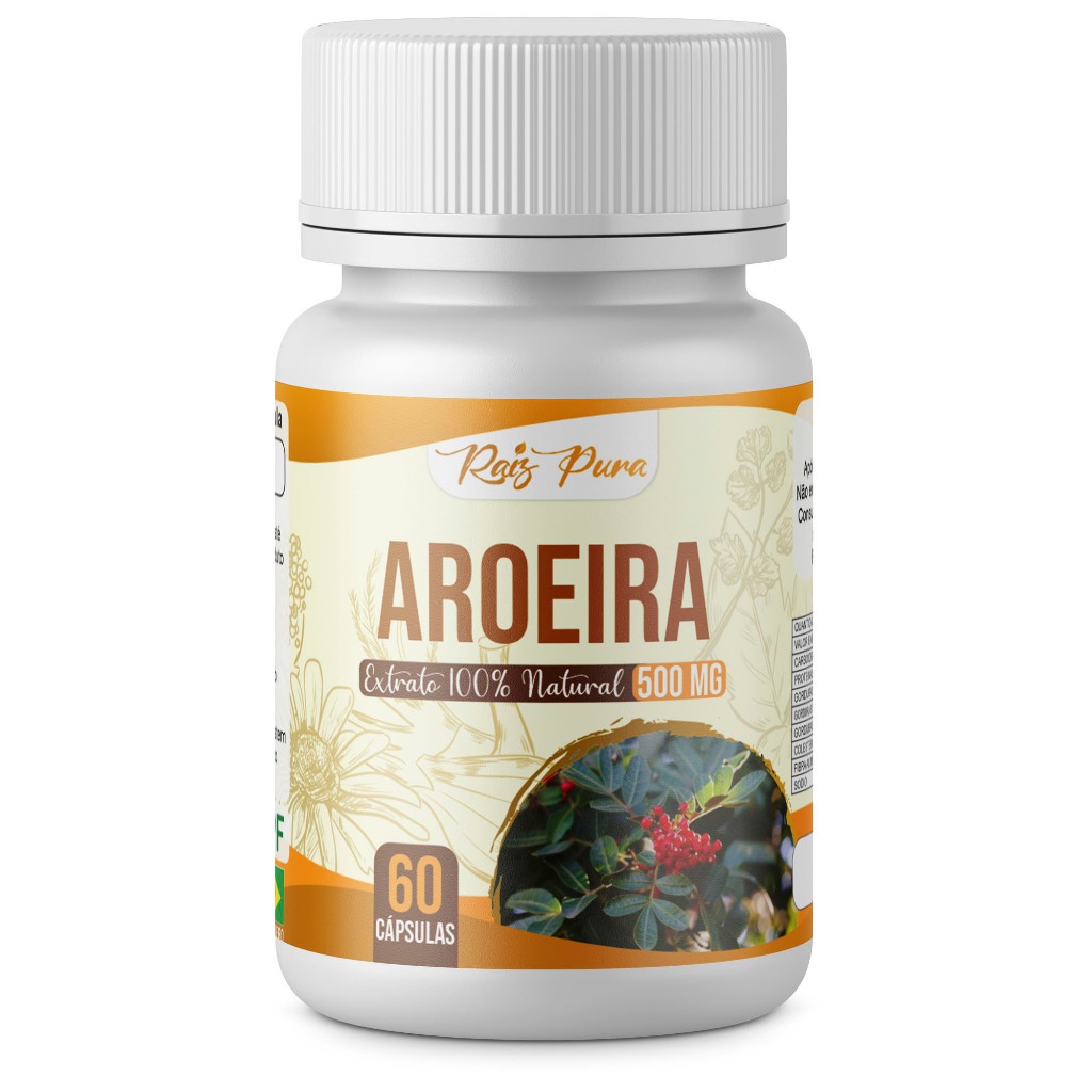 Aroeira Vermelha em Cápsulas | Suplemento Natural | 500 mg – 60 cápsulas