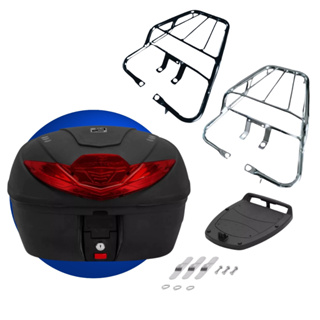 Bagageiro Cg Titan Fan 125 Baú Bauleto 35 Litros 2000 até 2008 Preto Cromado Pro Tork Original em Oferta na Shopee