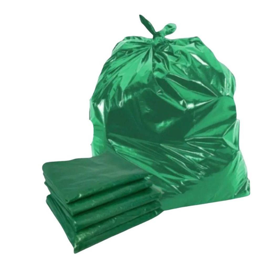 Sacos de Lixo 100 Unidades Resistente Verde 20-40-60-100 Litros (4 Micras) | LevoPlast - Direto da Fabrica