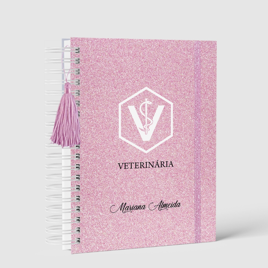 Agenda 2026 Personalizada Profissões Veterinaria - Laminação Glitter em Oferta na Shopee