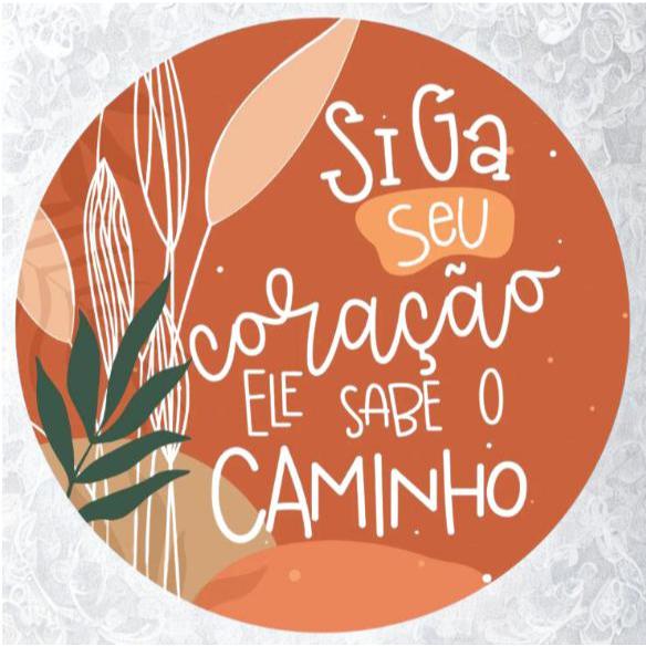 Quadro Decorativo Redondo - Siga Seu Coração - Pintura  Boho em Oferta na Shopee