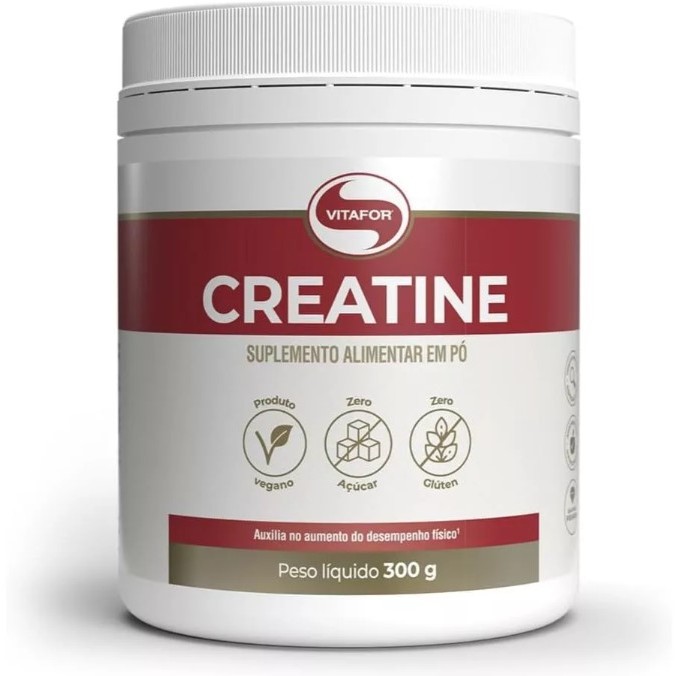 Creatina Monohidratada - Creatine 300g Vitafor em Oferta na Shopee