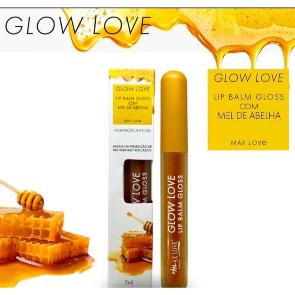 Lip balm Gloss com Mel de Abelha - Max Love Glow Love Glow Mel - Dup Liphoney