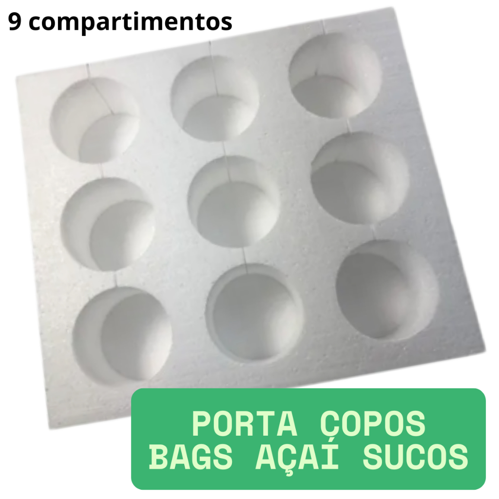 PORTA COPOS PARA MOCHILA BAG DE AÇAÍ E SUCO - ENVIO IMEDIATO