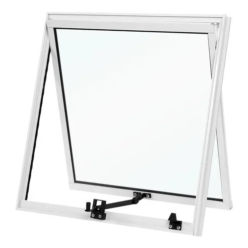 Janela Vitro Maximo-Ar Para Banheiro AlumÍnio  Branco 60x60