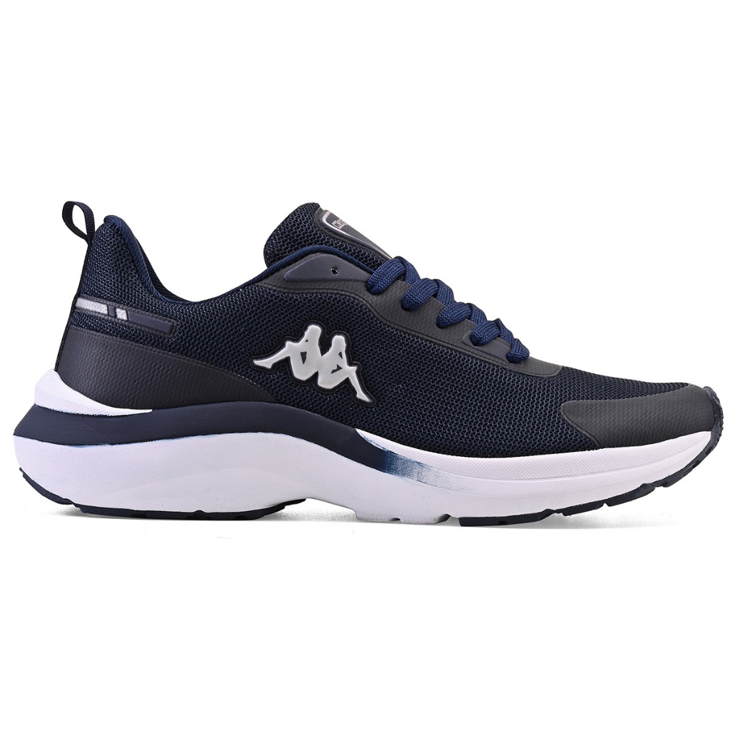 Tênis Kappa Drive Feminino Masculino Original Marinho Prata Corrida Academia Confortável - Sports & Outdoors
