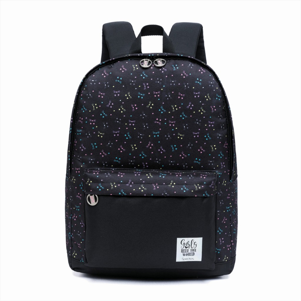 Mochila Escolar Feminina Básica Spector Juvenil Resistente em Oferta na Shopee