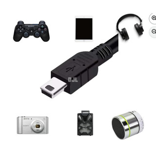 Cabo V3 USB Carregador Compatível com Controle PS3 Caixinha de Som Headset Tablet