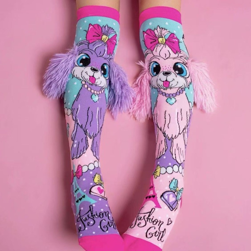 Nova meia 3D  De Presente Para Crianças Desenhos Animados Tridimensionais De Alta Qualidade Acima Do Joelho Festa em Oferta na Shopee