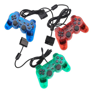 Controle Para Ps1 Ps2 C/ Fio Joystick Transparente Colorido Com Analógico em Oferta na Shopee