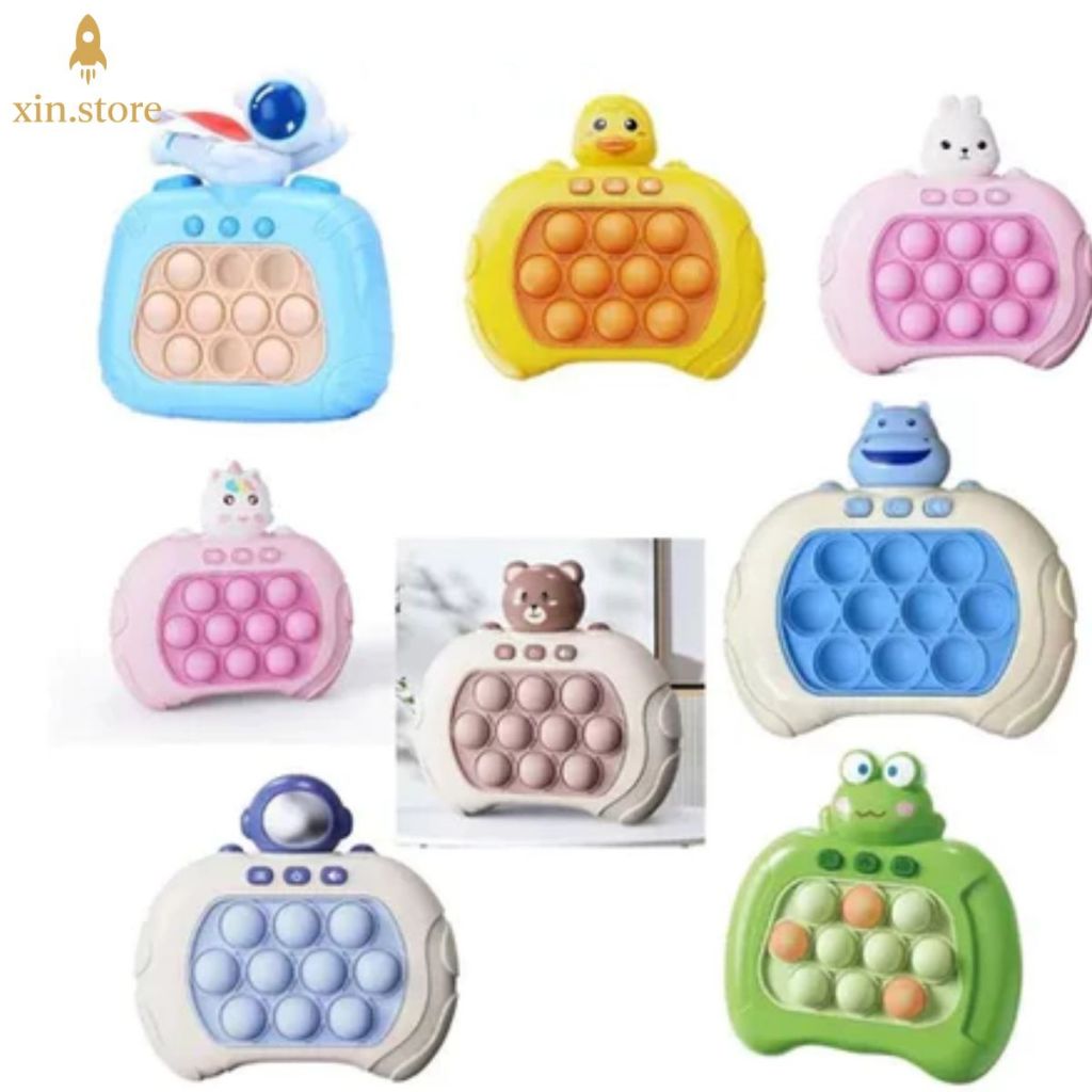 kit 10 Brinquedo Anti-Stress Pop It Eletronico Brinquedo Bolhas De Empurrar Rápido Para Crianças e Adultos em Oferta na Shopee