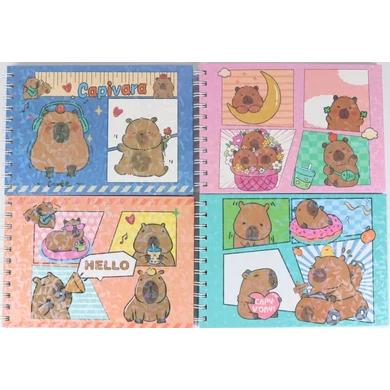 Livro de Colorir Capa Dura  50/ 96 Folhas Caderno de Desenho Pintura Cenário encantador