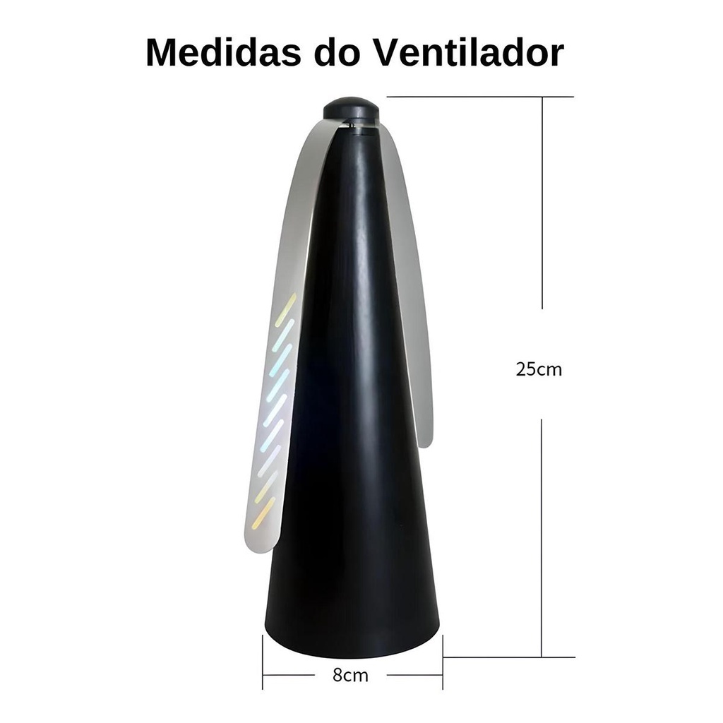 Ventilador Repelente de Insetos RV0205 Preto - Ravi em Oferta na Shopee