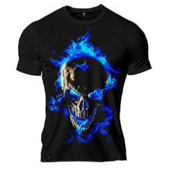 Camiseta masculina academia treino Dry Fit Caveira