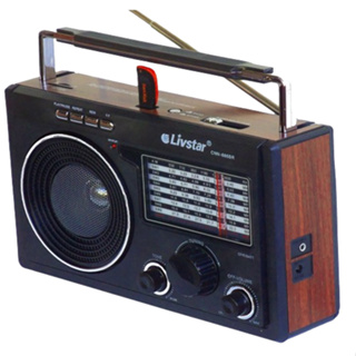 Radio Retrô Bluetooth Zona Rural Analógico FM/AM USB 11 Bandas Bivolt 110/220 em Oferta na Shopee