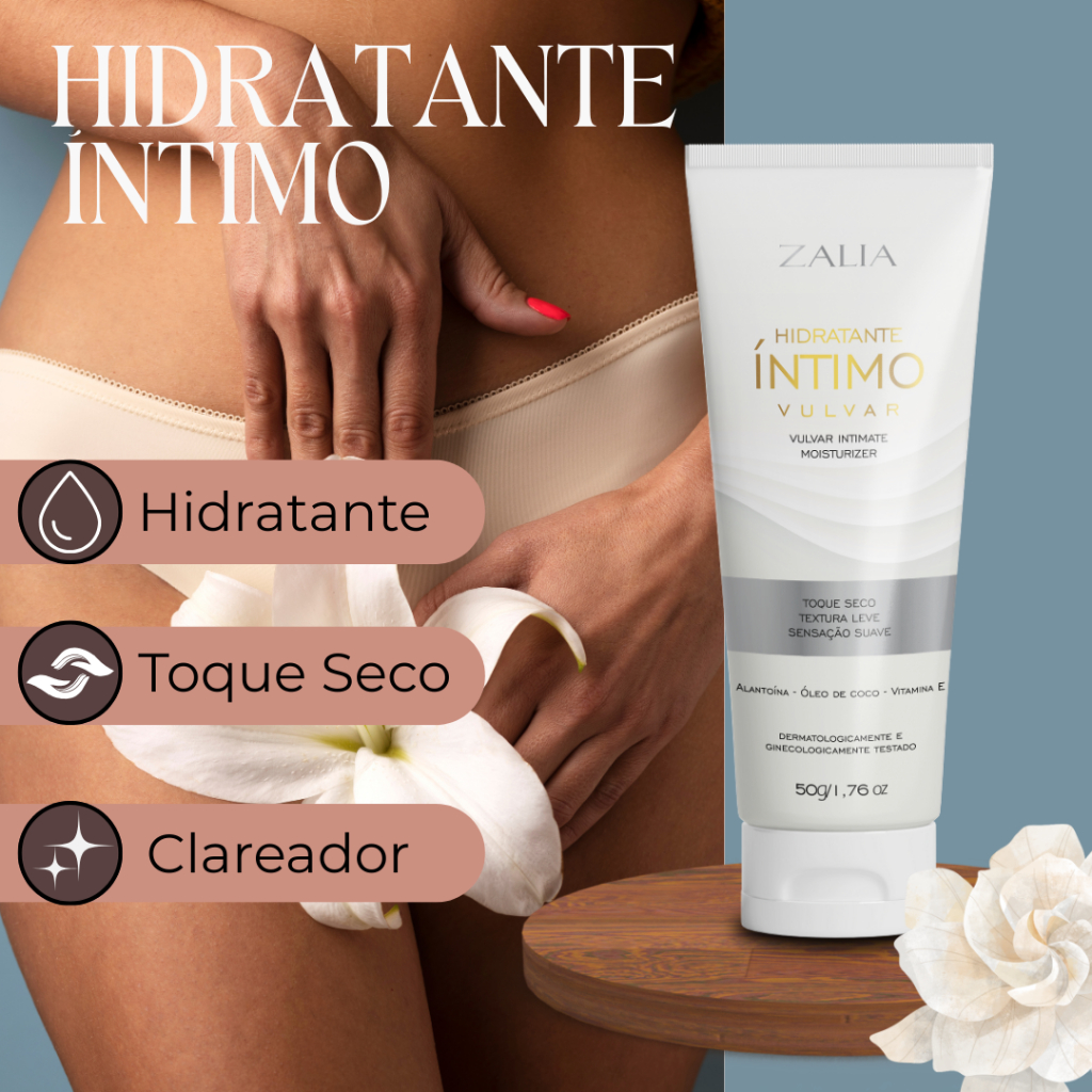 Hidratante Íntimo Vulvar 50 g – Hidrata, Clareia e Proporciona Conforto Diário