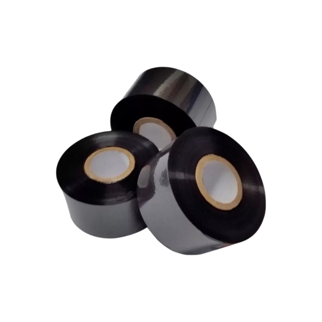 3 Fitas Ribbon Hot Stamping Preta Datador 35mm X 122 metros Batmaq