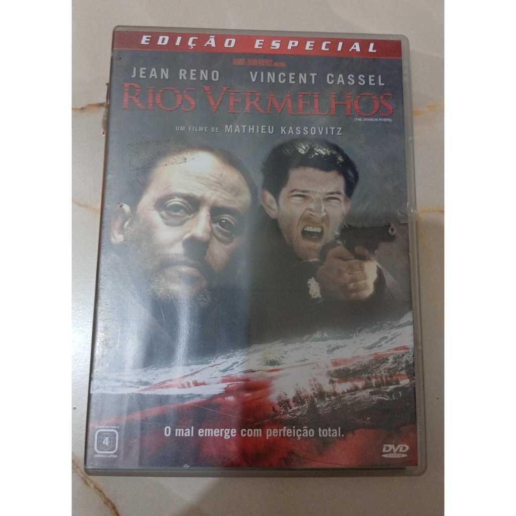DVD - RIOS VERMELHOS - JEAN RENO - VINCENT CASSEL - ORIGINAL MUITO CONSERVADO