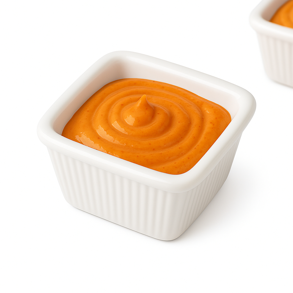 Molheira / Ramekin Quadrado 7 cm Melamina Branca | Potinho p/ Molho, Shoyu, Porção – Empilhável