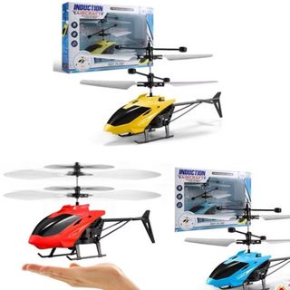 Brinquedo Helicóptero com controle Sensorial com LED - Voa Automaticamente para Crianças Mega Promoção