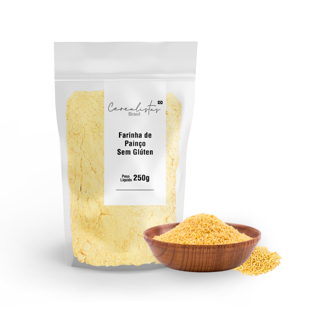 Farinha de Painço Sem Glúten Pura 250g ~ 1 Kg Cerealistas Brasil em Oferta na Shopee