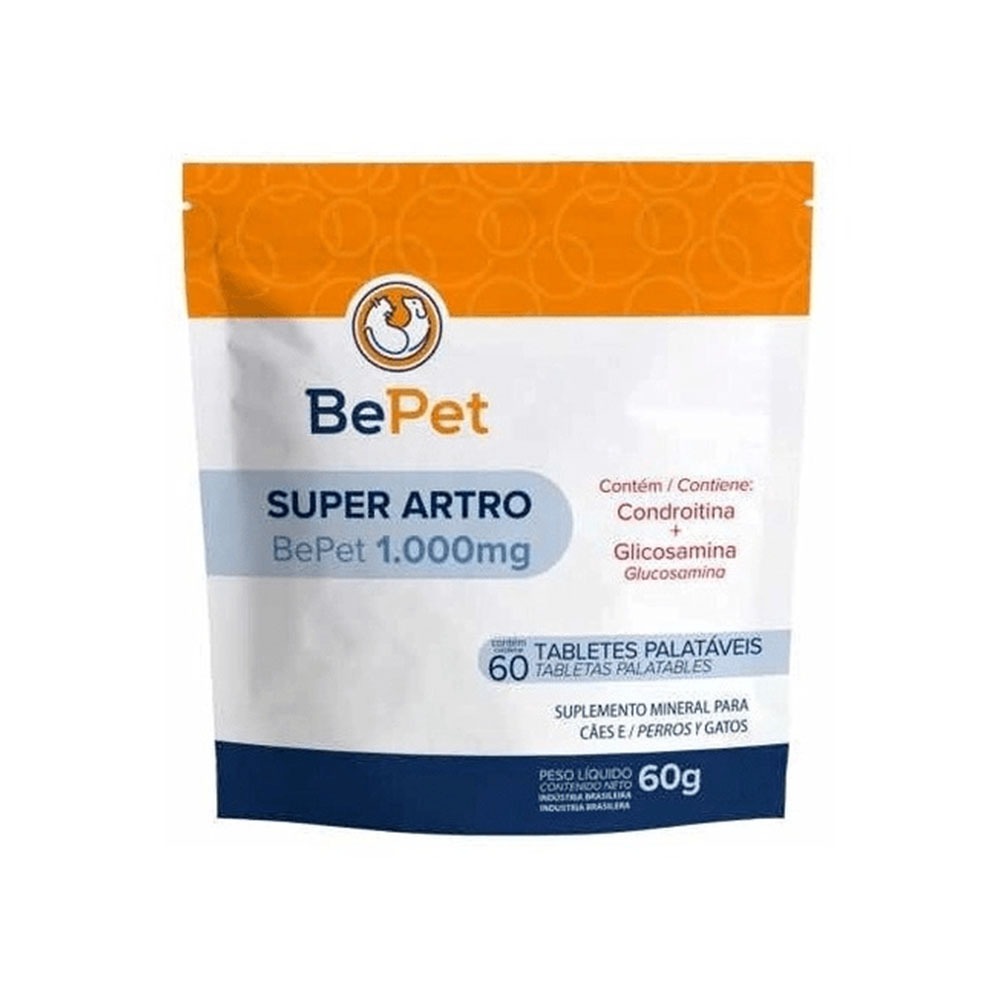 Condroitina Regenerador Articular Super Artro Bepet 1000MG ou 500mg