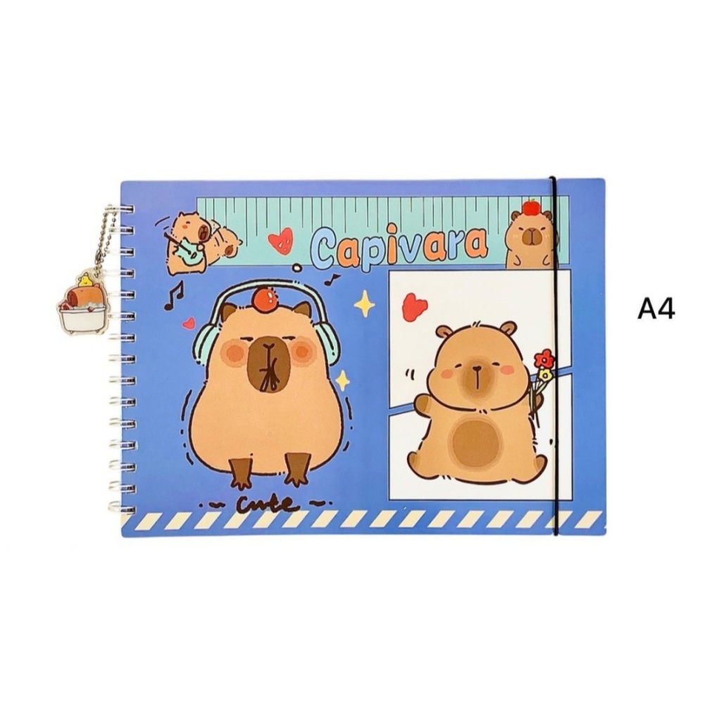 Livro de colorir, Desenho Capivara, desenhar, pintar tamanho A4