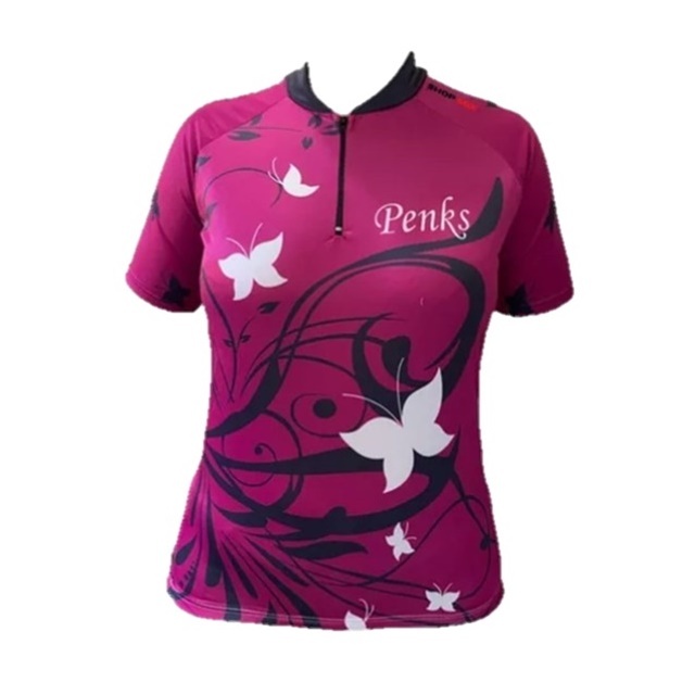 Camisa Ciclismo Penks Feminina Butterfly Lilás