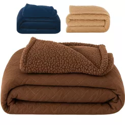 Coberdrom Edredom Manta Casal Aveludado com Sherpa Soft Dupla Face - BF Colchões