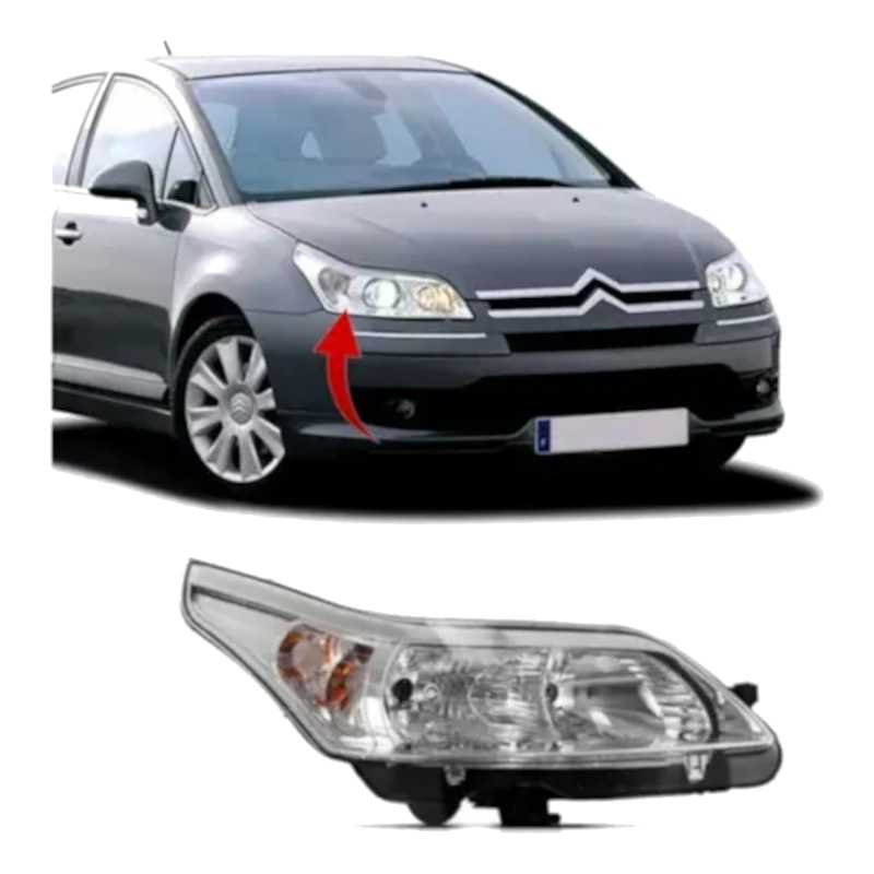 Farol Diant Citroen C4 Pallas 2007 2008 2009 2010 2011 2012 em Oferta na Shopee
