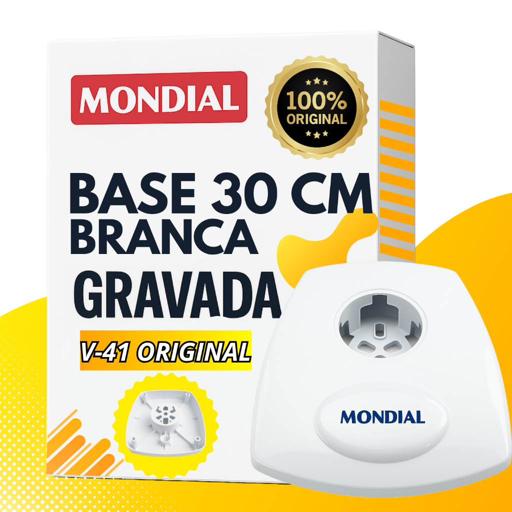 Base Branca Ventilador Mondial Nv-03 Nv-15 30CM Original